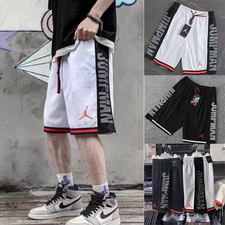 Chất Lượng Cao Thêu Logo AJ Bóng Rổ Quần Short Air Jordan Lưới Quần Short Jersey Ngắn Cổ Điển Phù Hợp Với Thể Thao Tập Thể Dục Quần Ngắn Trắng Đen Đỏ