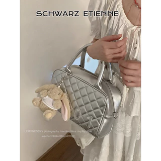 Túi xách có họa tiết cao cấp SCHWARZ ETIENNE, thiết kế hình thoi đơn giản và túi đeo chéo một ngăn đa năng