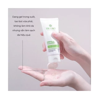 (Thử 5g) Bigsize - Gel rửa mặt ngăn ngừa mụn Truesky Centella Cleanser chiết xuất rau má 100g