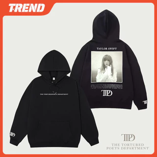 Áo Hoodie Taylor Swift TTPD Plus Size The Tortured Poots Department In Hình Áo Nam Nữ Thời Trang Retro Dạo Phố Bông Tai Kẹp Sinh Viên Áo Chui Đầu Đa Năng