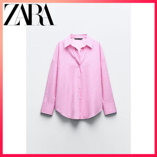 Zara 24 sản phẩm mùa hè mới áo sơ mi poplin cơ bản dành cho nữ