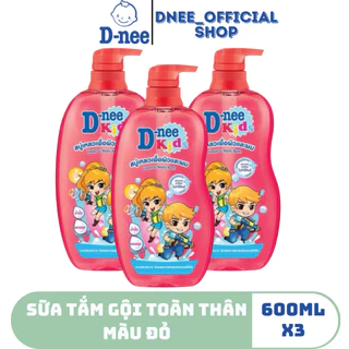 Tắm Gội Toàn Thân Trẻ Em D-Nee Kids 600ml nhiều hương ! .! A