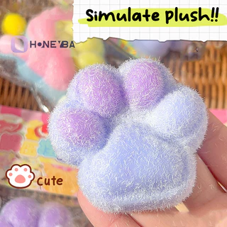 < Honeyby > Cat Paw Mochi Taba Squishy Fidget Đồ chơi dễ thương Sang trọng Cat Paw Silicone Phục hồi chậm Pinch Deion Đồ chơi giải phóng căng thẳng Đồ chơi thông hơi đẹp