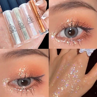 Phấn mắt dạng lỏng / Lấp Lánh Sequins Nằm tằm Ngọc trai Phân cực Làm sáng đơn sắc Phấn mắt dạng lỏng có độ bóng cao / Trang điểm