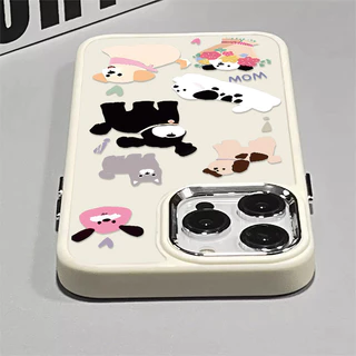 Vỏ điện thoại họa tiết chó Graffiti được cá nhân hóa Tương thích cho IPhone 15 13 14 12 11 Pro X XR Xs Max Se2020 7 / 8 Plus Khung bảo vệ ống kính độc lập Vỏ điện thoại silicon mềm