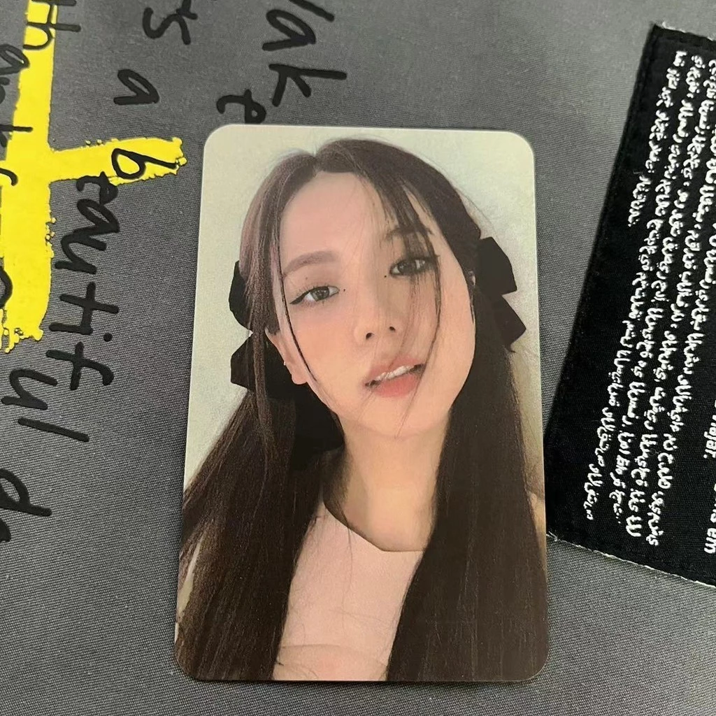 Blackpink Kim jisoo Photocard Bướm Show Thẻ Đặc Biệt jisoo Hộp Nhạc Bộ Sưu Tập Đen Hiển Thị Hồng Chương Trình