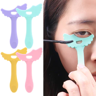 La * Mascara Shield Wing Shape Arc Design Good Grip Multipurpose Prevent Makeup Residue Wipe Có thể lau được Tấm bảo vệ phấn mắt trên và dưới cho nghệ sĩ trang điểm