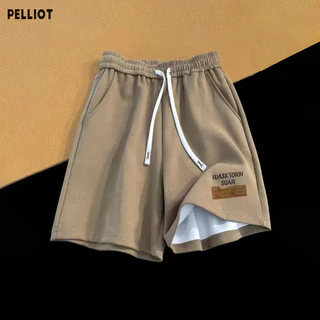 Quần short Pelliot dành cho nam, quần dài vừa phải mới, quần thể thao chạy bộ dáng rộng hợp thời trang và đa năng