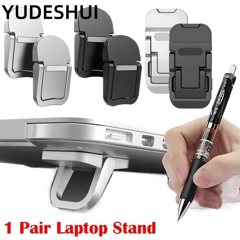 YUDESHUI Cặp Giá đỡ máy tính xách tay, Giá đỡ máy tính xách tay bằng hợp kim nhôm có thể gập lại Văn phòng Hỗ trợ chống trượt vô hình đa năng cho Dell