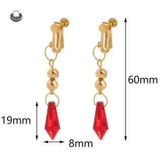 mingxuan1 1Pair Genshin Impact Tartaglia Earring Anime Jewelry Cosplay Childe Earring Gift VN