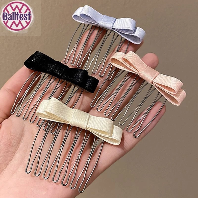 Balltest🎨Set 2 Kẹp Xược Tóc Đính Nơ Tạo Độ Bồng Tóc Cho Nữ Siêu Xinh Phong Cách Korea Siêu Hot