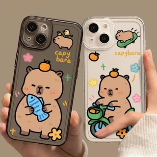 Touch Fish Capybara Thích Hợp Cho Apple 15 Vỏ Điện Thoại Kapibara iphone14promax Dễ Thương 13 Phật Giáo 78 CKCE