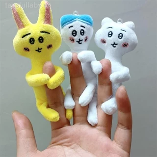 MINISO Chiikawas 10cm Doll Kawaii Hachiware Anime Usagi Cartoon Bag Mobile Plush Doll Schoolbag Pendent Toys Girls Gifts