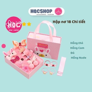 Hộp Kẹp tóc cho Bé 18 chi tiết Túi xách ⚡ kèm ảnh thật ⚡