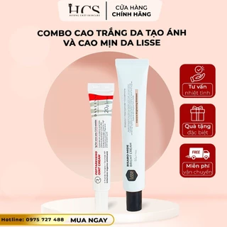 Combo Cao Mịn Da Lisse Và Cao Trắng Da Tạo Ánh BisaboMide Giúp Da Trắng Sáng Cải Thiện Da Không Đều Màu