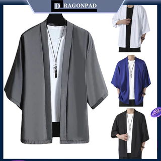 Dragonpad Nam Kimono Cardigan Áo Khoác Truyền Thống Samurai Trang Phục Haori Karate Rời Plus Kích Thước Áo Dành Cho Cặp Đôi
