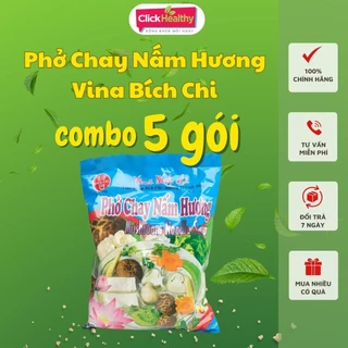 [Combo 5 gói] Phở Chay Nấm Hương Vina Bích Chi - Gói 50gr