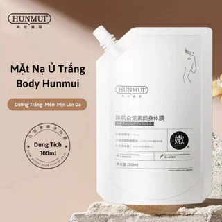 [FREE SHIP] Kem Ủ Trắng HUNMUI Nội Địa trung Tắm Trắng dưỡng trắng da body toàn thân - 300ml