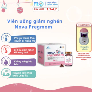 Viên Uống Giảm Nghén Khi Mang Thai Bổ Sung Vitamin Khoáng Chất Giúp Nâng Cao Sức Khỏe Nova PregMom Fito Junior 30 Viên