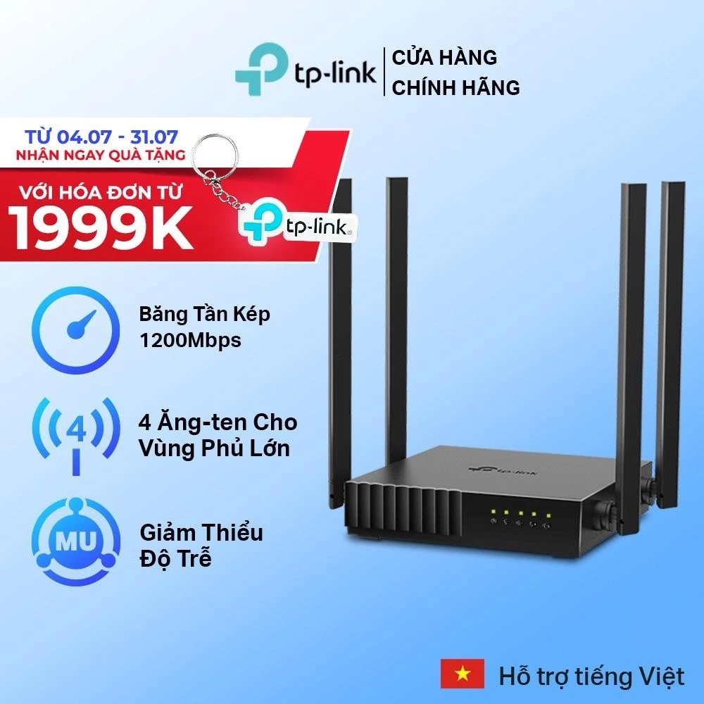 Bộ Phát Wifi TP-Link Archer C54 / C6 / C64 Băng Tần Kép Chuẩn AC 1200Mbps
