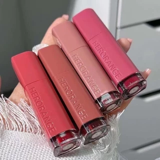 Herorange Lip Gloss Mirror Bề mặt dưỡng ẩm Son môi cổ điển chống nước