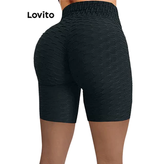 [Mã FAPANT1406 giảm đến 30k đơn từ 99k] Lovito Quần short thể thao trơn thể thao cho nữ LNL54301