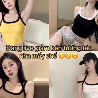 Áo Hai Dây nữa phom croptop hottrend mau2