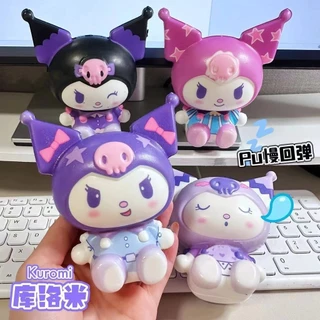 Sanrio Kuromi Giải Nén Pinch Chậm Giảm Căng Thẳng Búp Bê Trang Trí Thông Hơi Lo Âu Đồ Chơi Trẻ Em