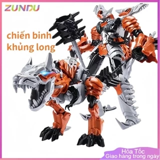 Đồ chơi biến hình Tyrannosaurus rex lắp ráp đồ chơi robot siêu anh hùng