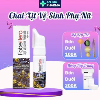 Chai Xịt Thay Thế Viên Phụ Khoa Kháng Khuẩn Viêm Nhiễm Vùng Kín, Ngăn Ngừa Nấm Ngứa Fobelife Fobe Hera - chai 50ml