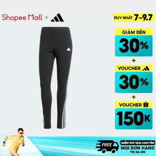 [7-9.7-VOUCHER 30%]adidas Phong cách sống Quần Legging 3 Sọc Future Icons Nữ Đen IP1570