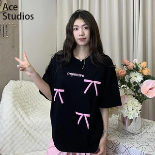 Ace Studios áo phông áo thun nữ croptop baby tee Fashion hàn quốc Fashion Vintage WCS2440NCT 15Z240413