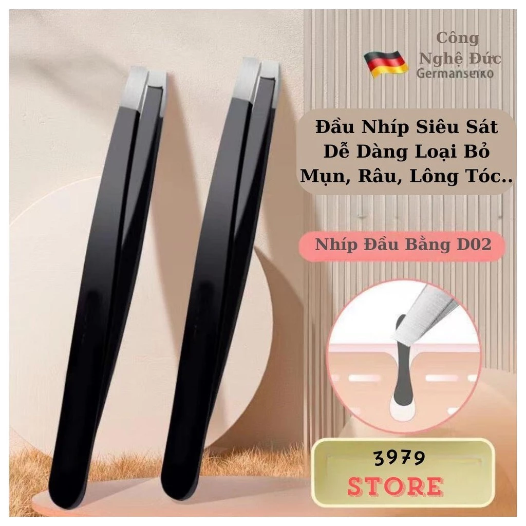 Nhíp Đen Cao Cấp Đ1 Đầu Nhíp Siêu Sát Dễ Dàng Sử Dụng