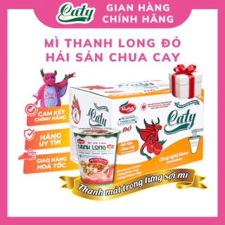 Mì Ly Thanh Long Đỏ Caty Hải Sản Chua Cay 80g