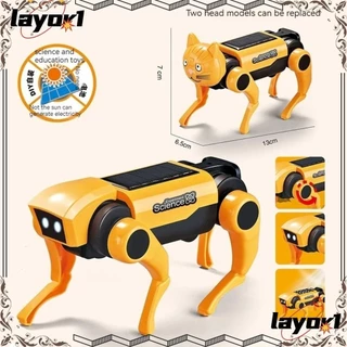 Đồ chơi Robot cơ LAYOR1, Cải thiện sự tập trung phát triển trí tuệ Chó cơ khí, Quà tặng Robot thông minh hỗ trợ năng lượng mặt trời chất lượng cao