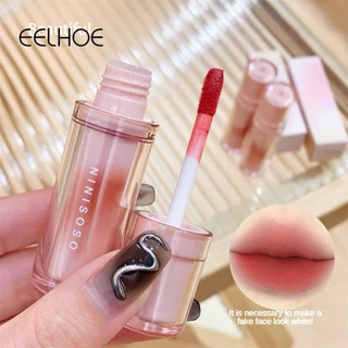 EELHOE Ninisoso Veil Fog Point Lip Glaze Soft Mist Matte Lipstick Phát triển màu sắc Độ bão hòa thấp Bầu không khí mùa hè Ánh sáng Mặt Lip Bùn