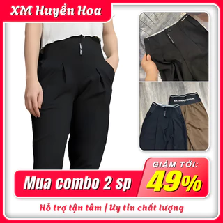 Quần baggy nữ cạp cao lưng chun Umi Hàn co giãn 4 chiều bản cao cấp phối đồ siêu đẹp - Huyền Hoa Shop