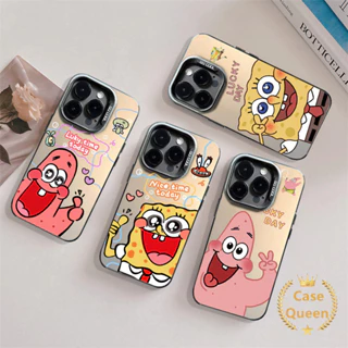 Ốp điện thoại hình Doodle Spongebob Patrick Star đáng yêu cho Oppo A5s A16 A12 A58 A76 A7 A78 A17 A38 A16s A53 A77 A18 A57 A55 A98 A77s A17k A3s A1K A31 A52 A96 A74 A9 Reno 5 5F Vỏ ống kính kim loại