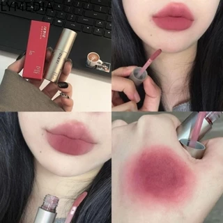 LYMEDIA Son Bóng, Son Môi Nhung Nâu Đậm, Cà Phê Latte Lâu Dài Chống Thấm Nước Matte Lip Tint Nữ