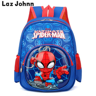 Ba lô Laz Johnn Boy 3d ba chiều Phim hoạt hình Người nhện ba lô học sinh dễ thương