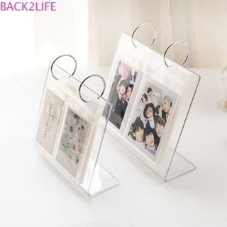 Back2life Để Bàn Album Ảnh Trong Suốt Bưu Thiếp Thu Thập Ảnh Đựng Thẻ Chất Kết Dính Album Lá Rời Instax Album