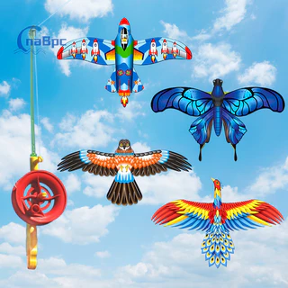 < Cnabpc > Đồ chơi diều năng động cho trẻ em Phim hoạt hình Kuromi Phoenix Butterfly Airplane Eagle Diều cho trẻ em Cần câu cầm tay Diều Đồ chơi thể thao ngoài trời mới