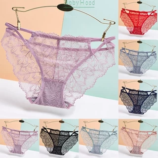 【Big Discounts】Women's Lace Floral See Though Panties Breathable Sexy Mesh Sheer Underwear#BBHOOD