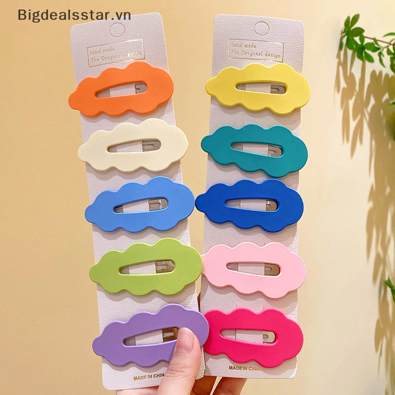 Bsvn 2 Chiếc Dễ Thương Hàn Quốc Tóc Bên Kẹp Cloud BB Kẹp Tóc Cho Nữ Bé Gái Tặng Barrette Phụ Kiện Tóc Mũ Nóng