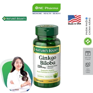 Viên uống hỗ trợ sức khỏe Nature’s Bounty Ginkgo Biloba 120mg 100 Viên