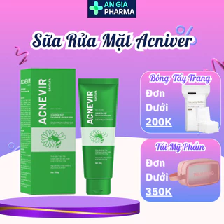 Sữa rửa mặt giảm Mụn Trứng Cá, Mụn Đầu Đen , Mụn Mủ sưng viêm Acnevir Santafa làm sạch sâu, giảm viêm, giảm nhờn 100gr