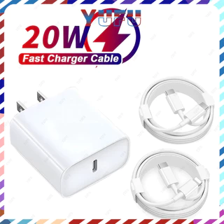 YUFU Bộ sạc nhanh PD 20W Sạc tương thích cho cáp dữ liệu dệt lắp ráp iPhone 1M 2M