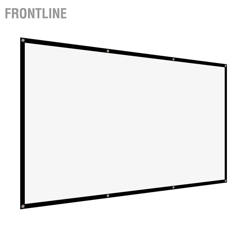 Frontline Màn hình máy chiếu 100 inch có thể gập lại HD trong suốt mềm di động cho ngoài trời nhà