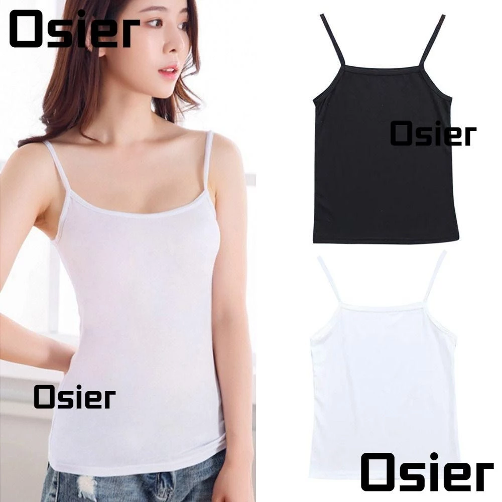 Áo ba lỗ OSIER1, cổ tròn có thể đeo bên ngoài áo Vest ngực nữ, không tay gợi cảm Free Size liền mạch quấn ngực nữ