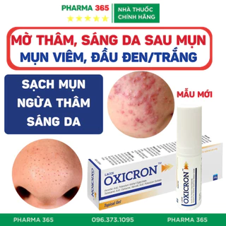 Gel Bôi Mụn Giảm Sưng Viêm, Giảm Mụn Đỏ, Mờ Sẹo, Mờ Thâm Sau Mụn Oxicron Chứa Azelaic 20%, Tranexamic 3% - Pharma 365